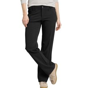 prAna Winter Hallena Pants Women's 12 Black Articulated Knee Mid Rise Hike Climb